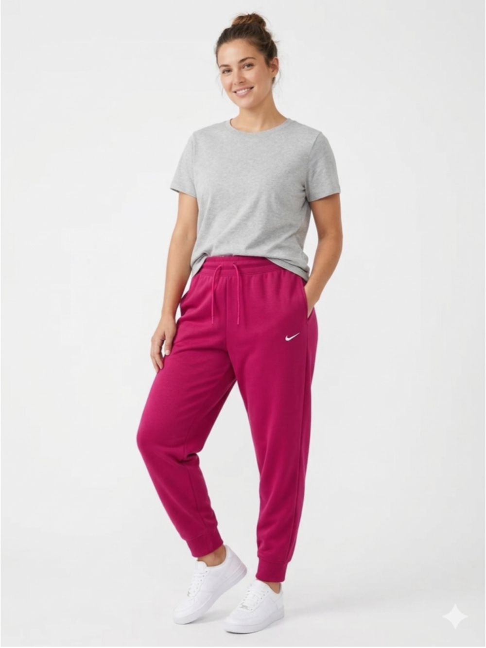 Nike Women's Therma-FIT One Joggers Pink Fleece Sweatpants Size XL - 818